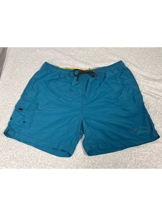 Tommy Bahama Other - Tommy Bahama Relax Swim Trunks Mens XL Blue Elastic Waist Shorts Marlin Logo